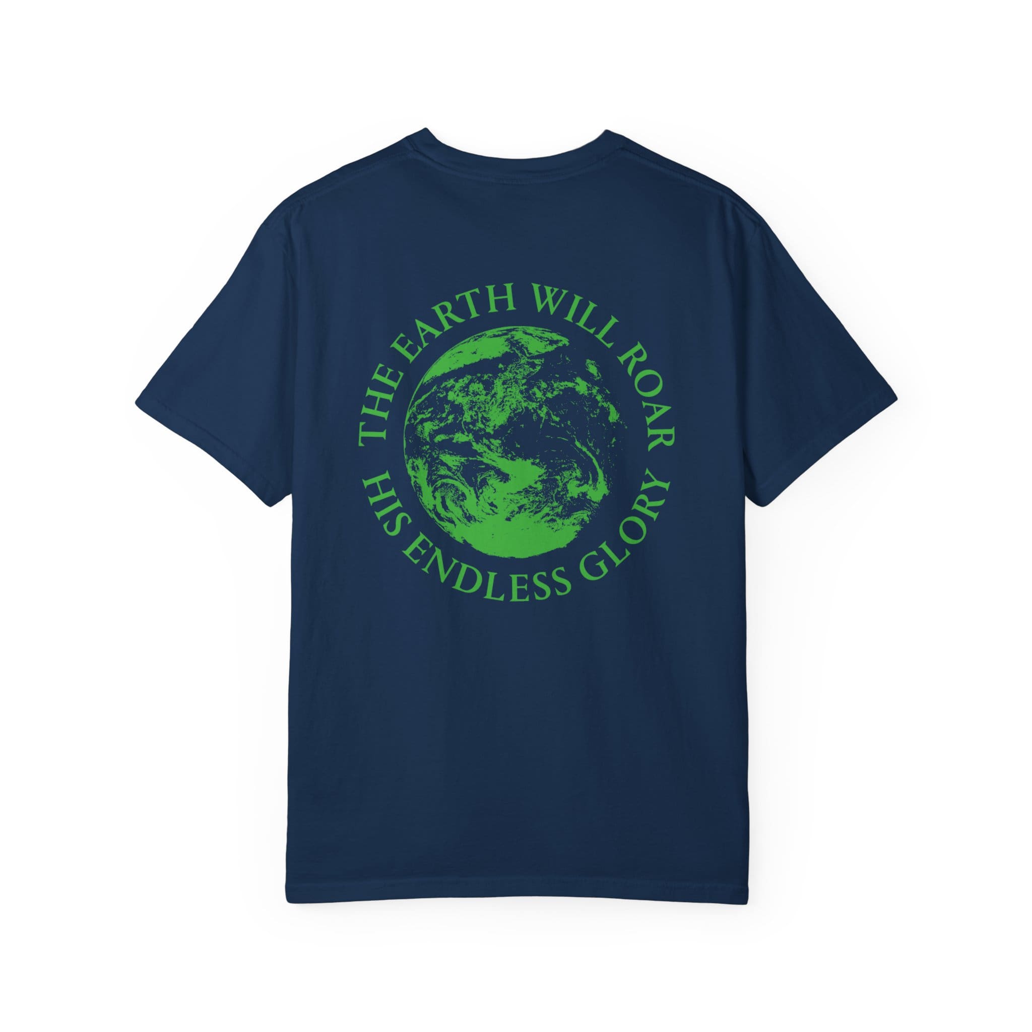 'The Earth Will Roar' T-Shirt Green print - Image 30