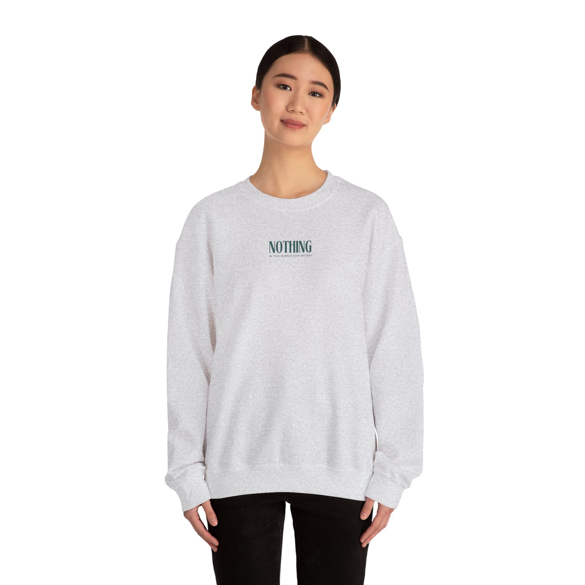 'Only Jesus Christ Can Satisfy' Crewneck Sweatshirt - Image 8