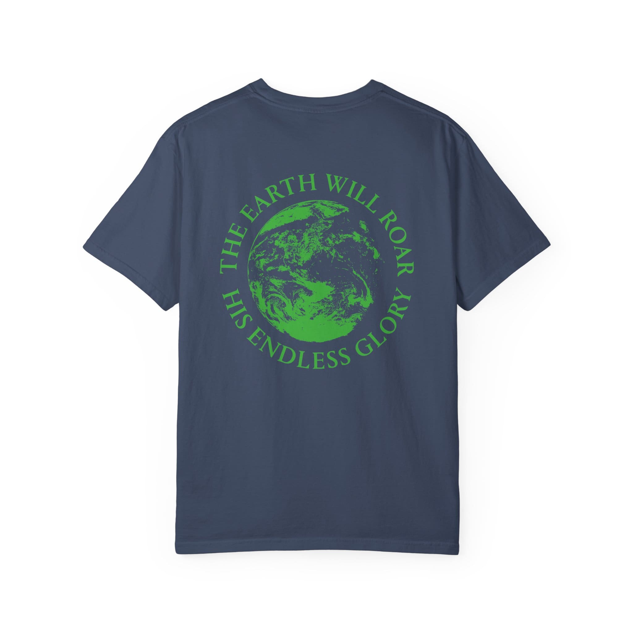 'The Earth Will Roar' T-Shirt Green print - Image 14